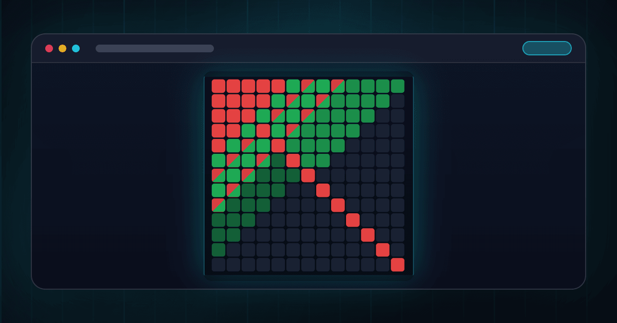 A grelha 13×13 dos ranges de poker